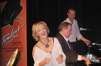 Darren Carr comes between Mr & Mrs Boyd!