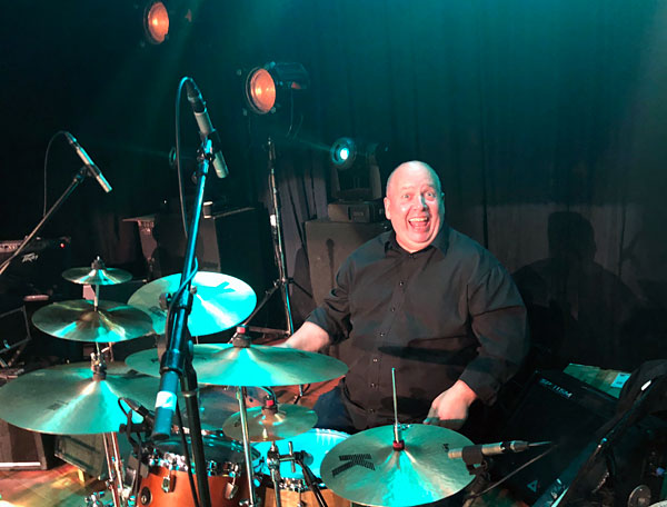 Darren Carr on drums